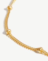 Long Bobble Chain Necklace | 18k Gold Vermeil