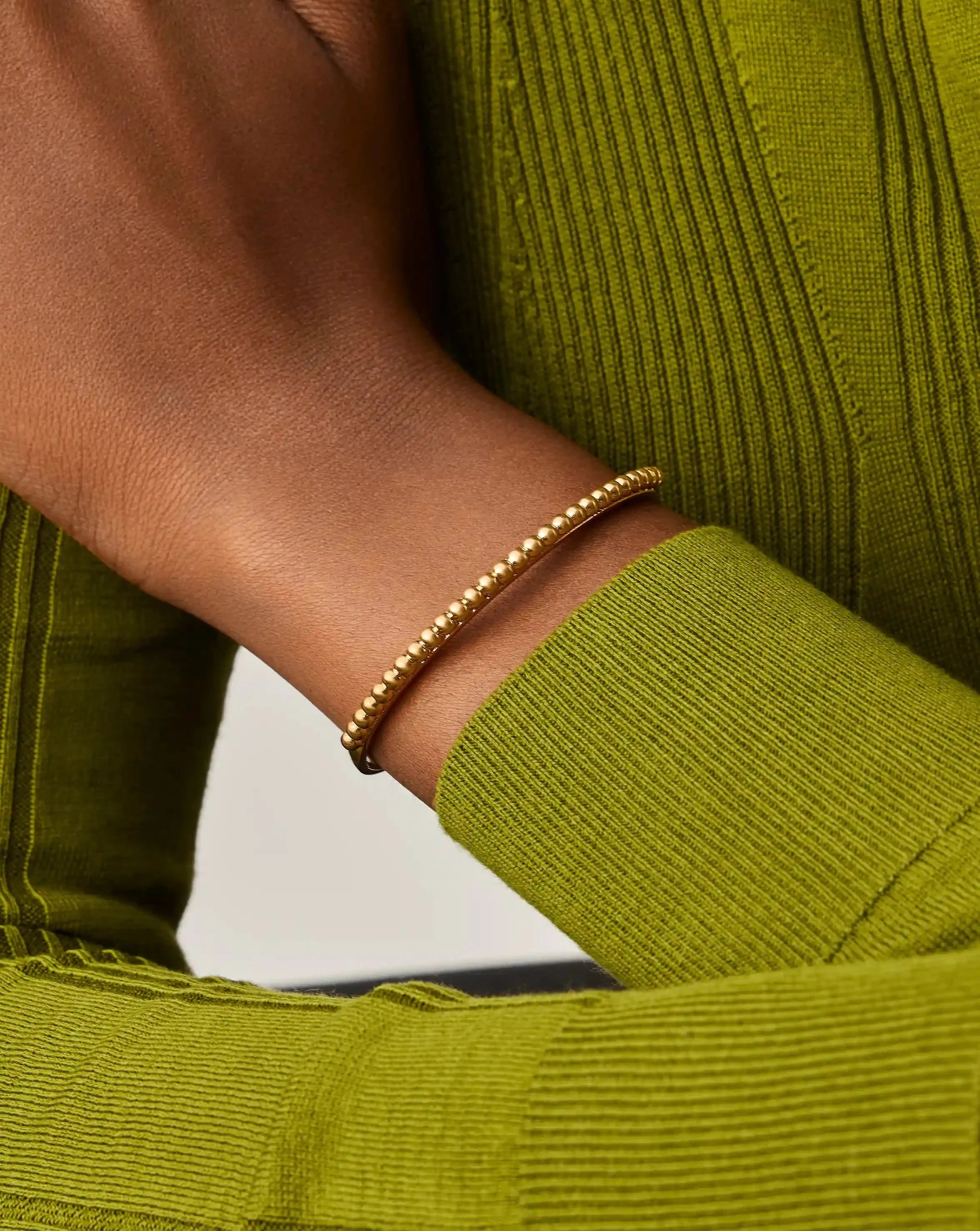 Lucy Williams Beaded Cuff | 18k Gold Plated