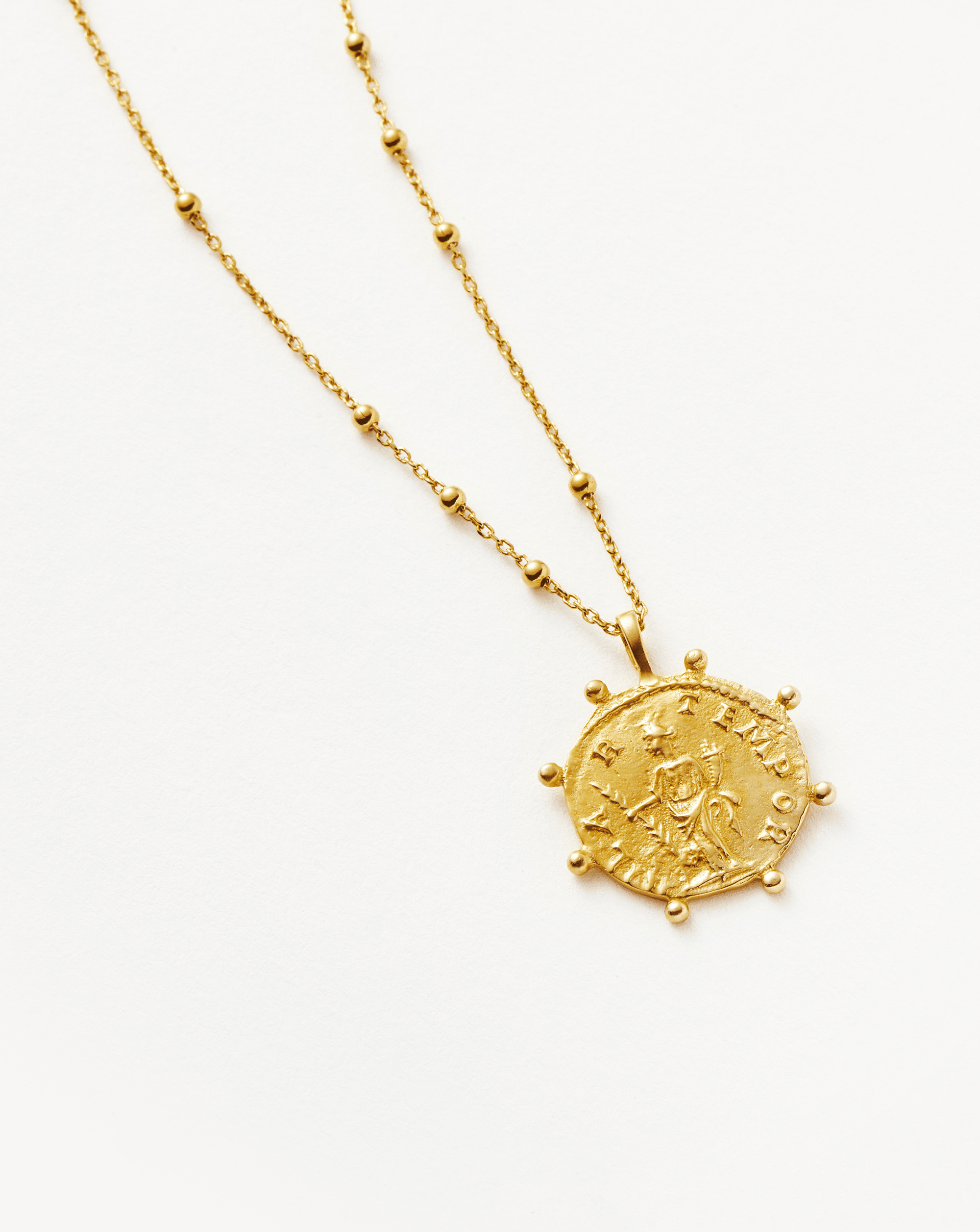 Lucy Williams Beaded Coin Necklace