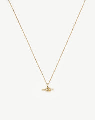 Lucy Williams Fine Diamond T-Bar Pendant Necklace | 14k Solid Gold