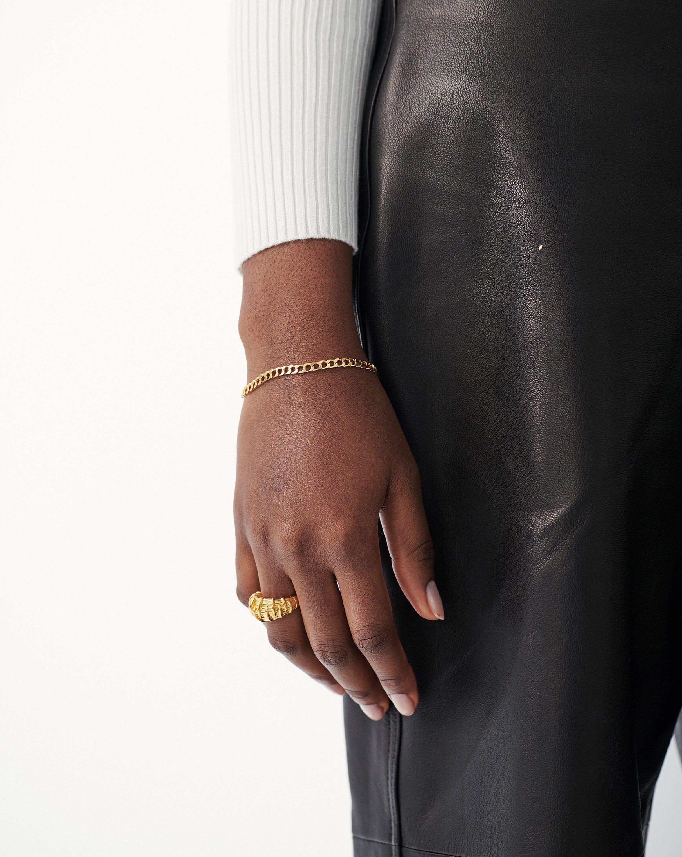 Lucy Williams Flat Curb Chain Bracelet