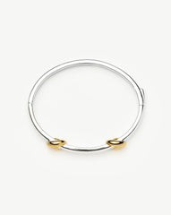 Lucy Williams Knot Hinged Bangle  | Mixed Metal