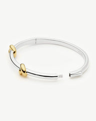 Lucy Williams Knot Hinged Bangle  | Mixed Metal