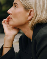 Lucy Williams Knot Small Hoop Earrings | Mixed Metal