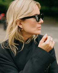 Lucy Williams Knot Small Hoop Earrings | Mixed Metal