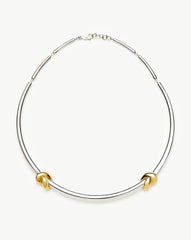 Lucy Williams Knot Torque Necklace | Mixed Metal