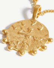 Lucy Williams Mini Beaded Coin Necklace | 18k Gold Vermeil