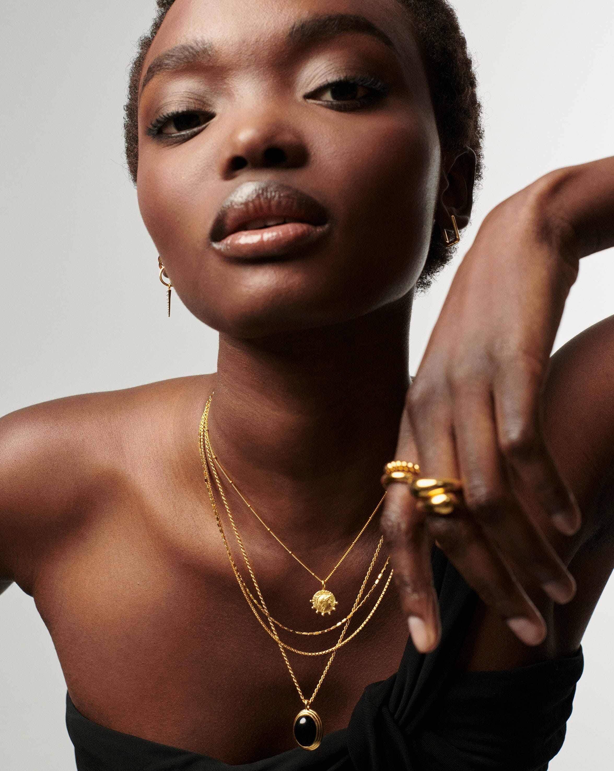 Lucy Williams Mini Beaded Coin Necklace | 18k Gold Vermeil