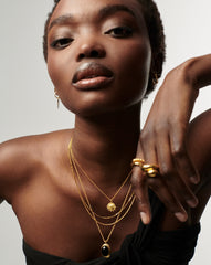 Lucy Williams Mini Beaded Coin Necklace | 18k Gold Vermeil