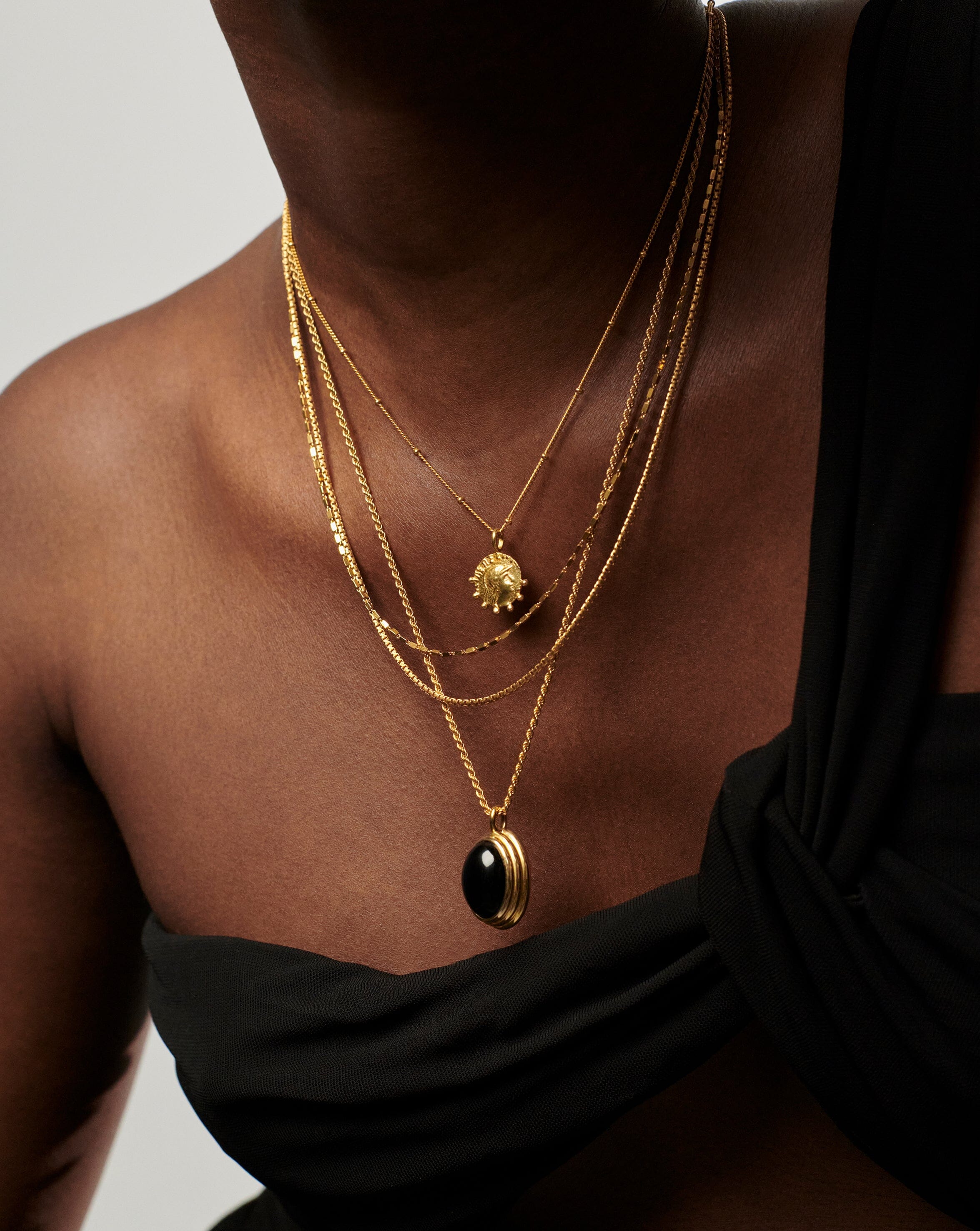 Lucy Williams Mini Beaded Coin Necklace | 18k Gold Vermeil