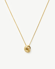 Lucy Williams Pavé Knot Pendant Necklace  | 18k Gold Plated