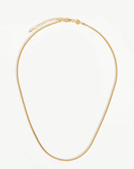 Lucy Williams Short Square Snake Chain Necklace