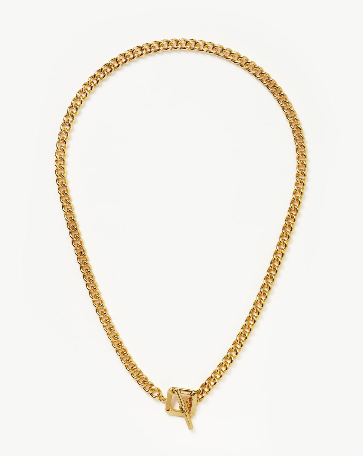 Lucy Williams T-Bar Chain Necklace | 18k Gold Plated