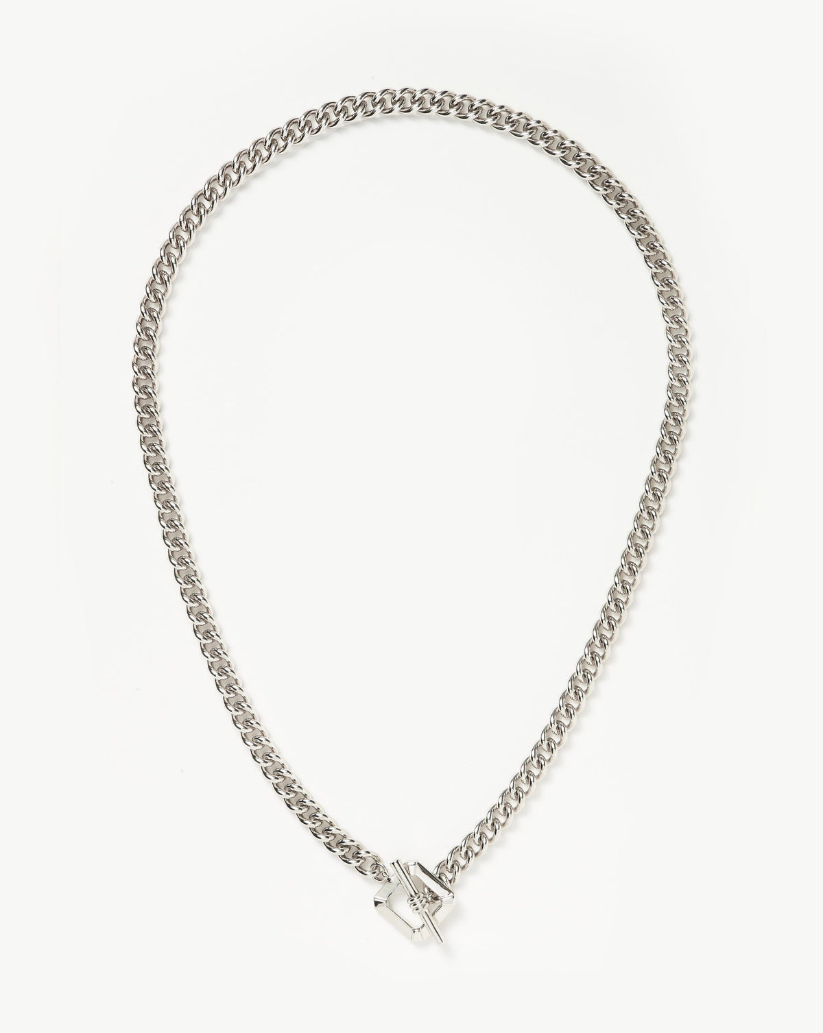 Lucy Williams T-Bar Chain Necklace | Silver Plated