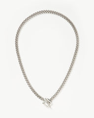 Lucy Williams T-Bar Chain Necklace | Silver Plated