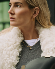 Lucy Williams T-Bar Knot Pendant Necklace | Mixed Metal