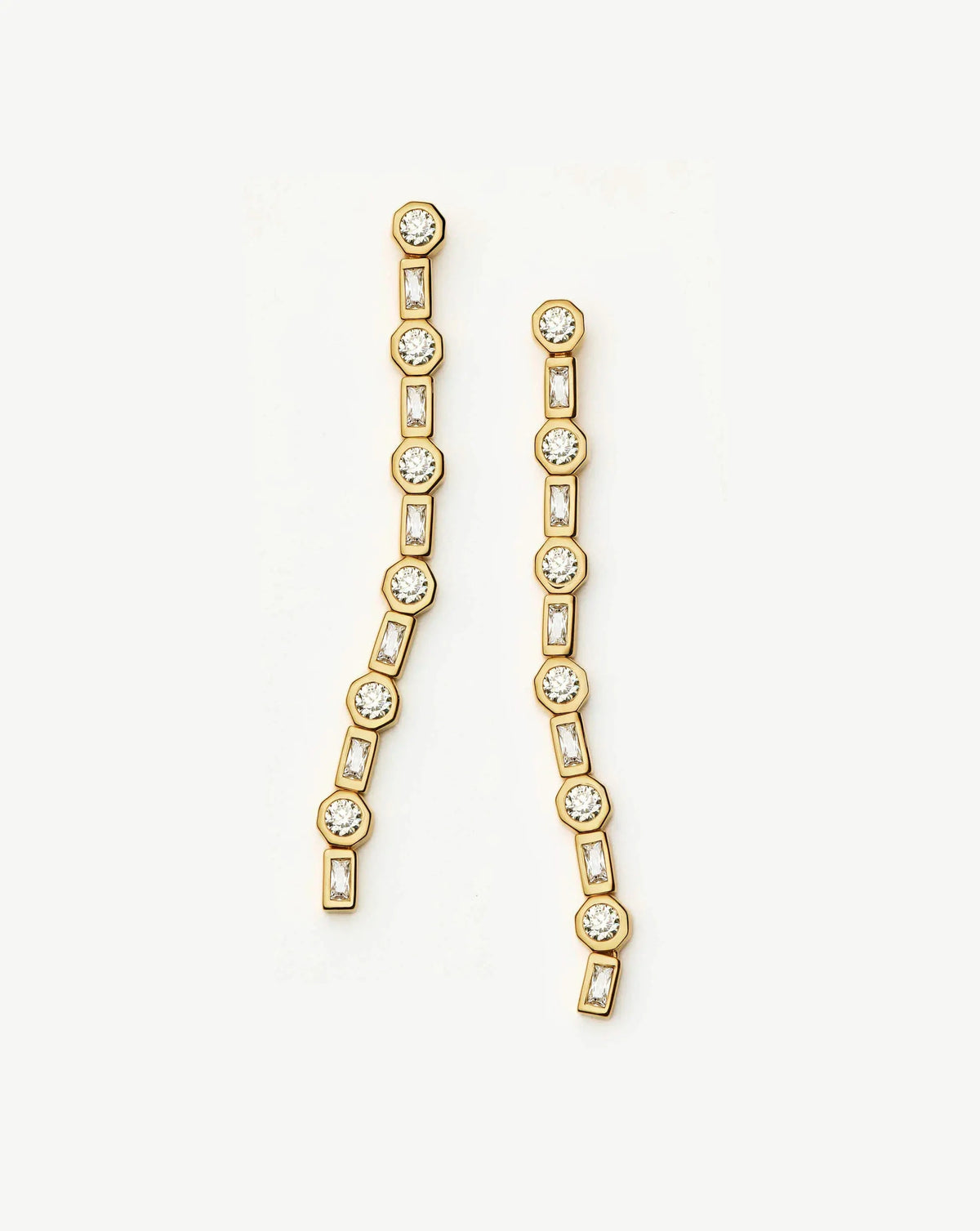 Lucy Williams Tennis Large Drop Earrings | 18k Gold Vermeil