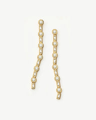 Lucy Williams Tennis Large Drop Earrings | 18k Gold Vermeil
