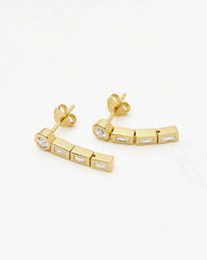 Lucy Williams Tennis Small Drop Earrings | 18k Gold Vermeil