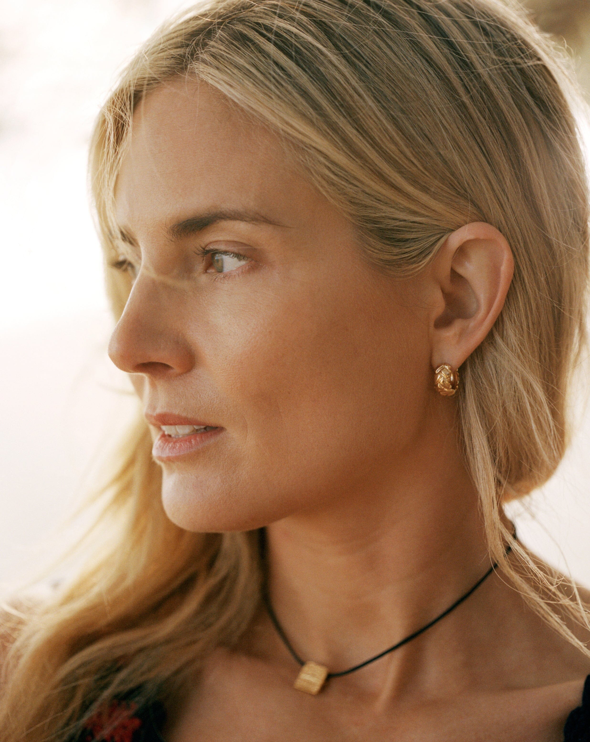 Lucy Williams Waffle Mini Hoop Earrings | 18k Gold Vermeil