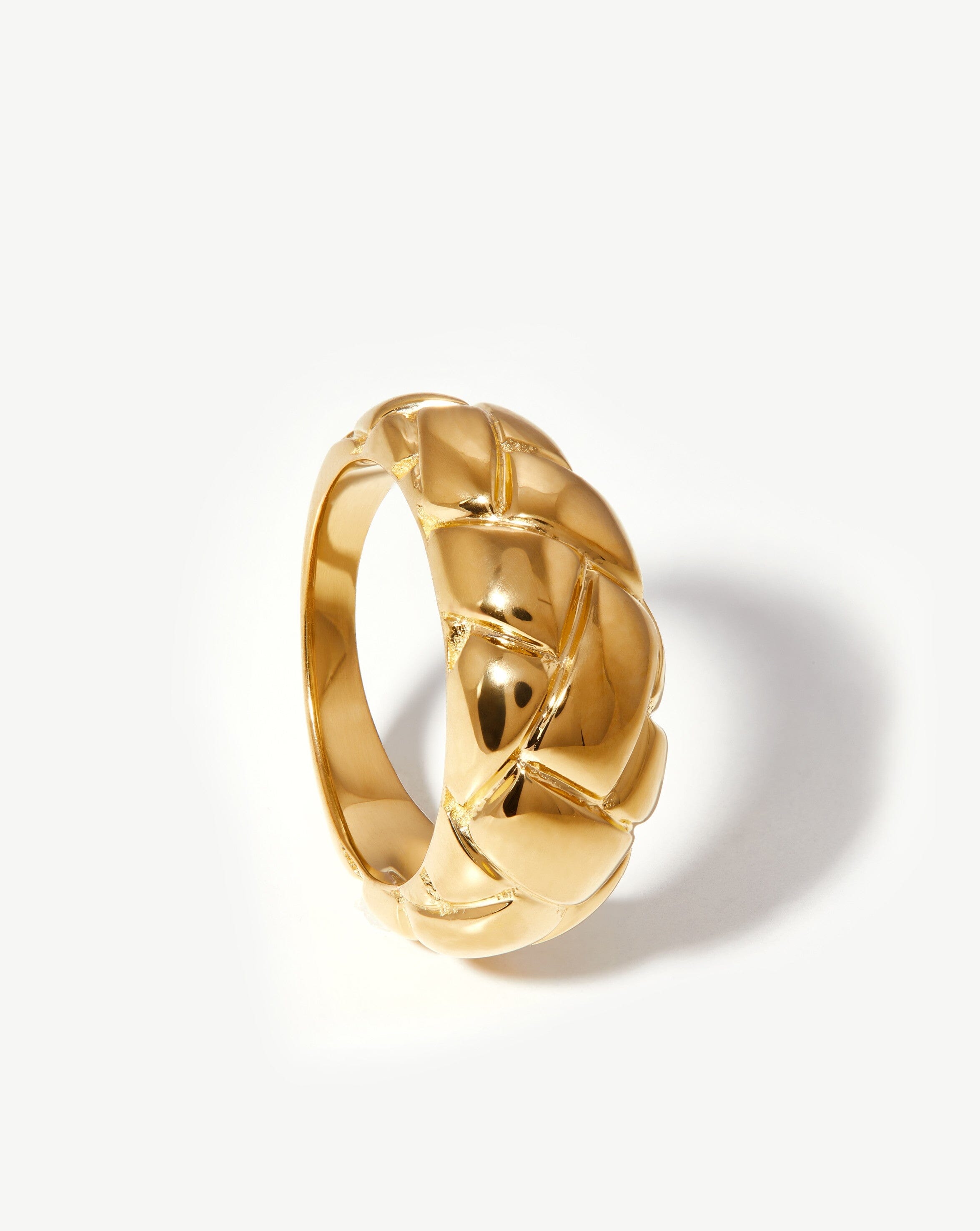 Lucy Williams Dome Waffle Ring | 18k Gold Vermeil