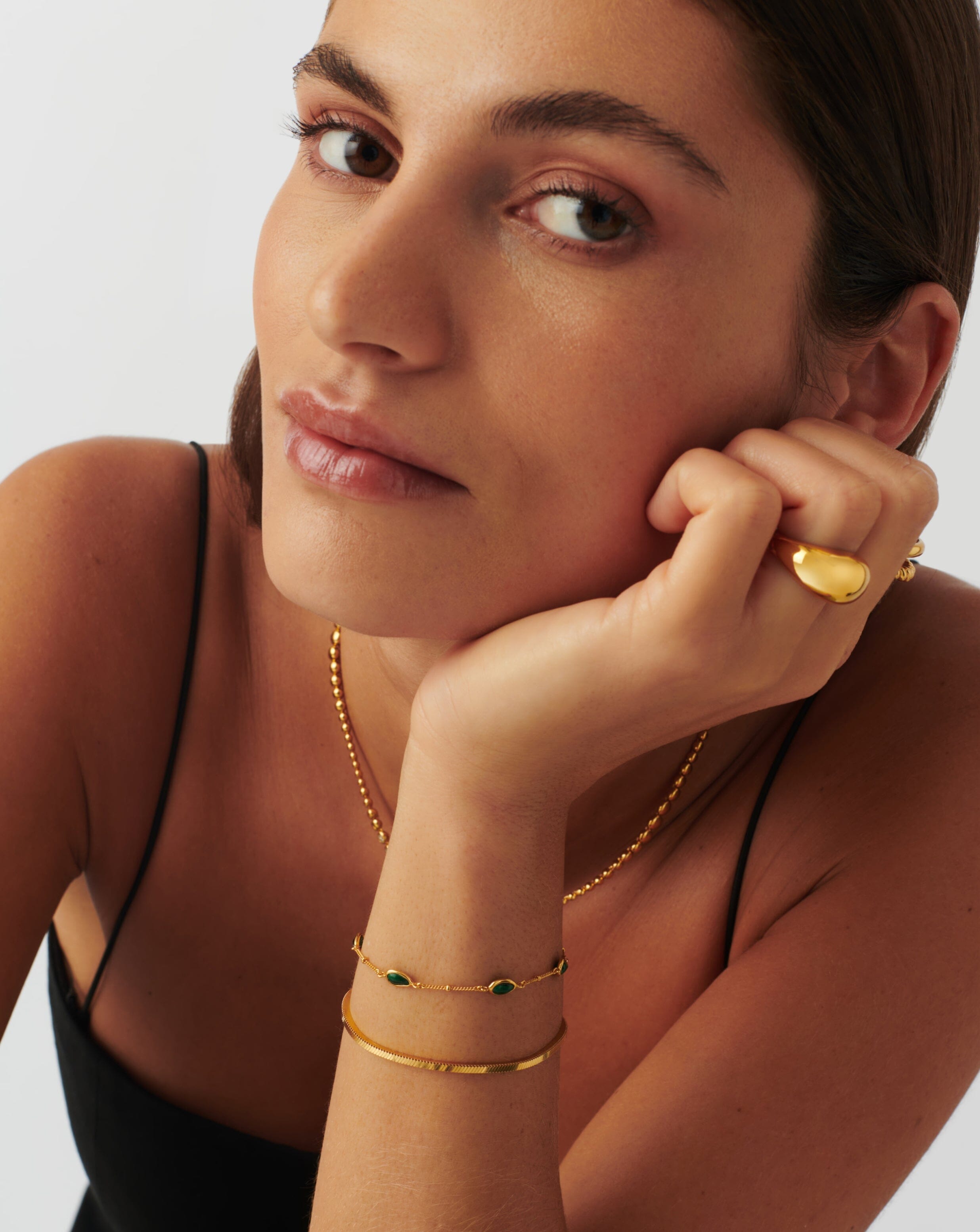 Magma Gemstone Charm Bracelet | 18k Recycled Gold Vermeil on Recycled Sterling Silver