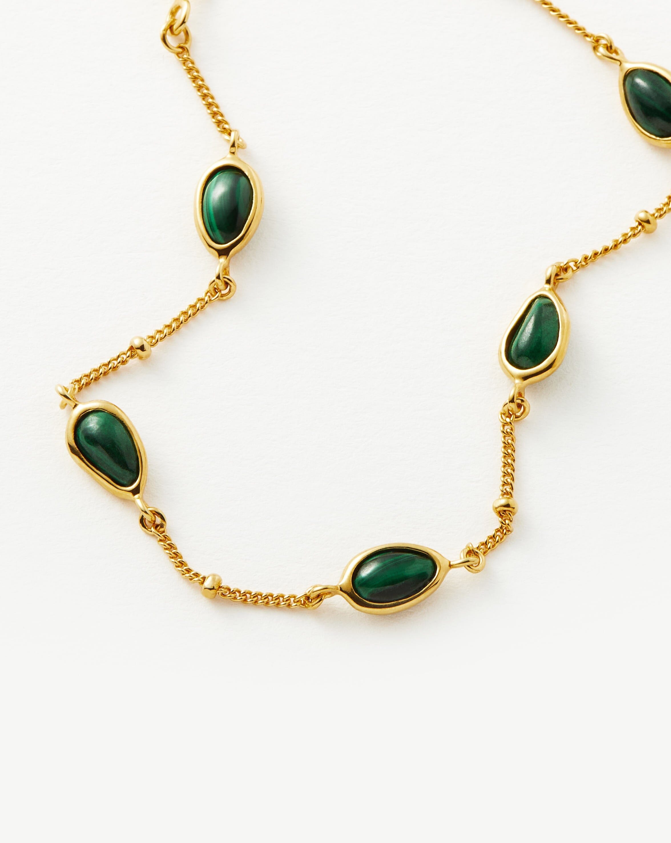 Magma Gemstone Charm Bracelet | 18k Recycled Gold Vermeil on Recycled Sterling Silver