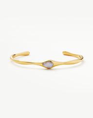 Magma Gemstone Cuff Bracelet | 18k Recycled Gold Plated on Recycled Sterling Silver