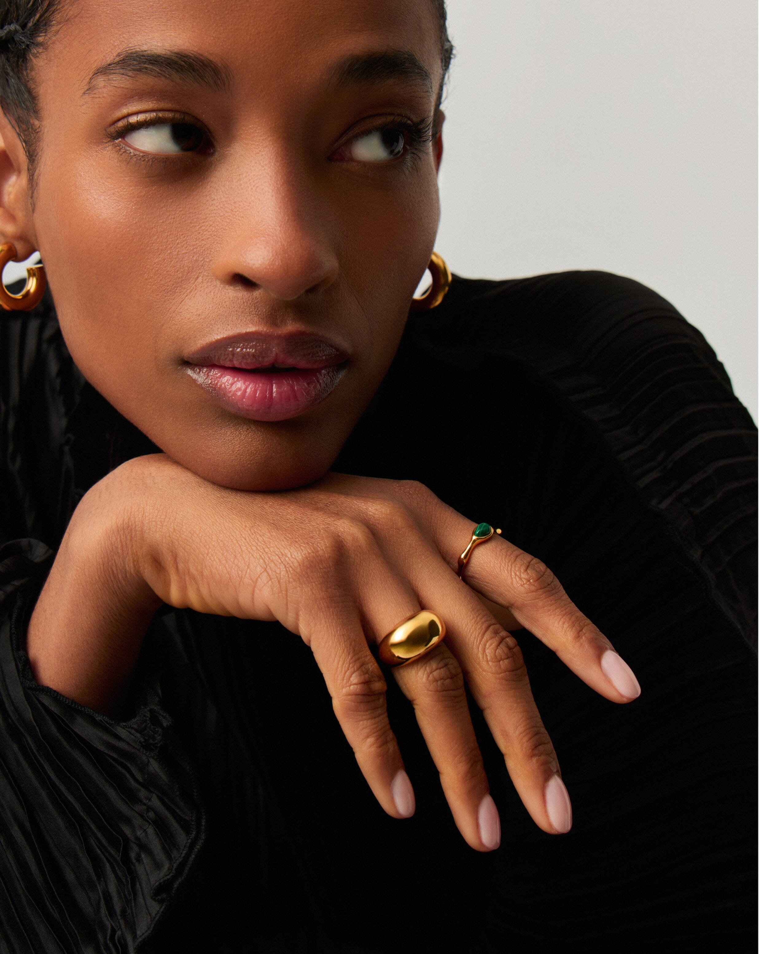 Magma Gemstone Stacking Ring | 18k Recycled Gold Vermeil on Recycled Sterling Silver