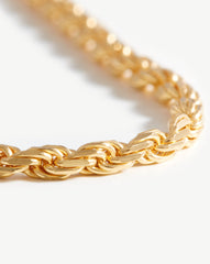 Medium Rope Chain Necklace | 18k Gold Vermeil
