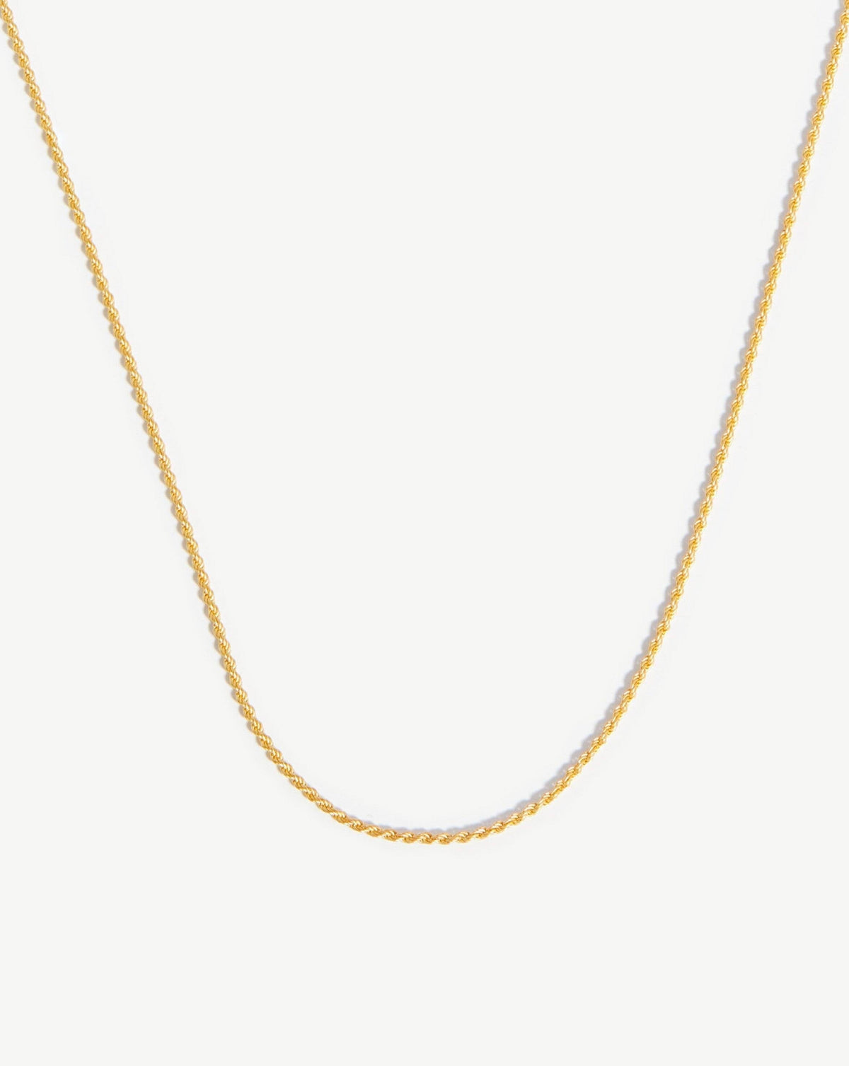 Medium Rope Chain Necklace | 18k Gold Vermeil