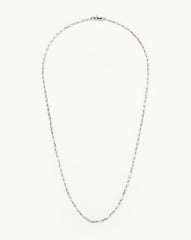 Mens Interlocking Link Chain Necklace | Sterling Silver