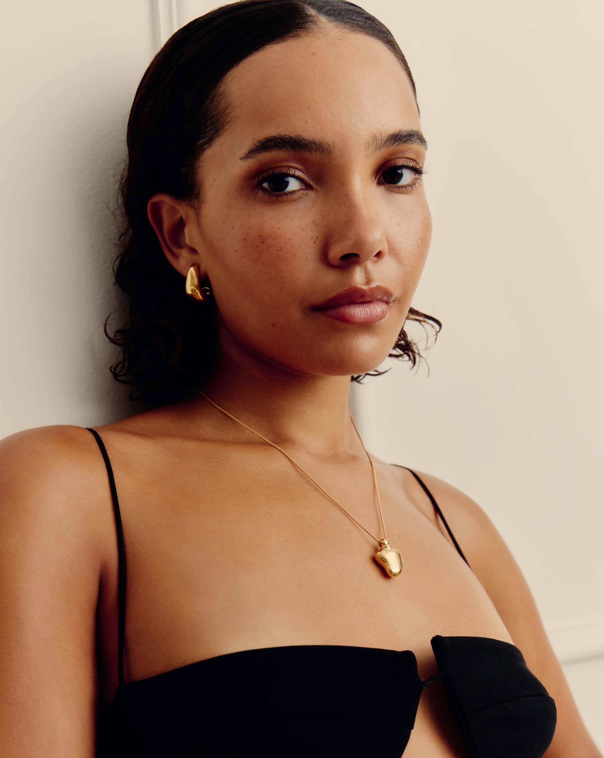 Message in a Bottle Heart Pendant Necklace | 18k Gold Plated