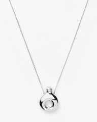 Message in a Bottle Molten Pendant Necklace  | Silver Plated