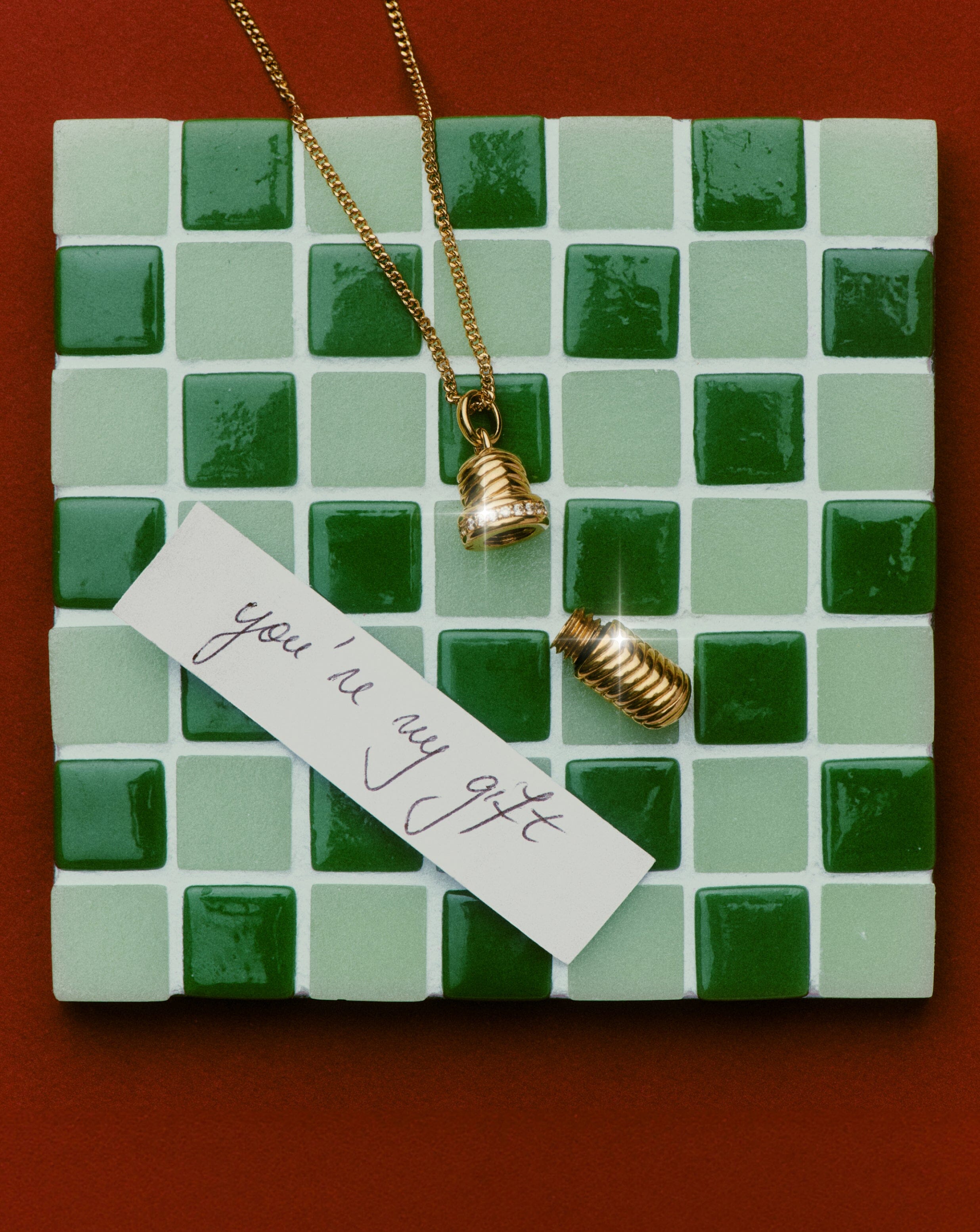 Message in a Bottle Ridge Pendant Necklace