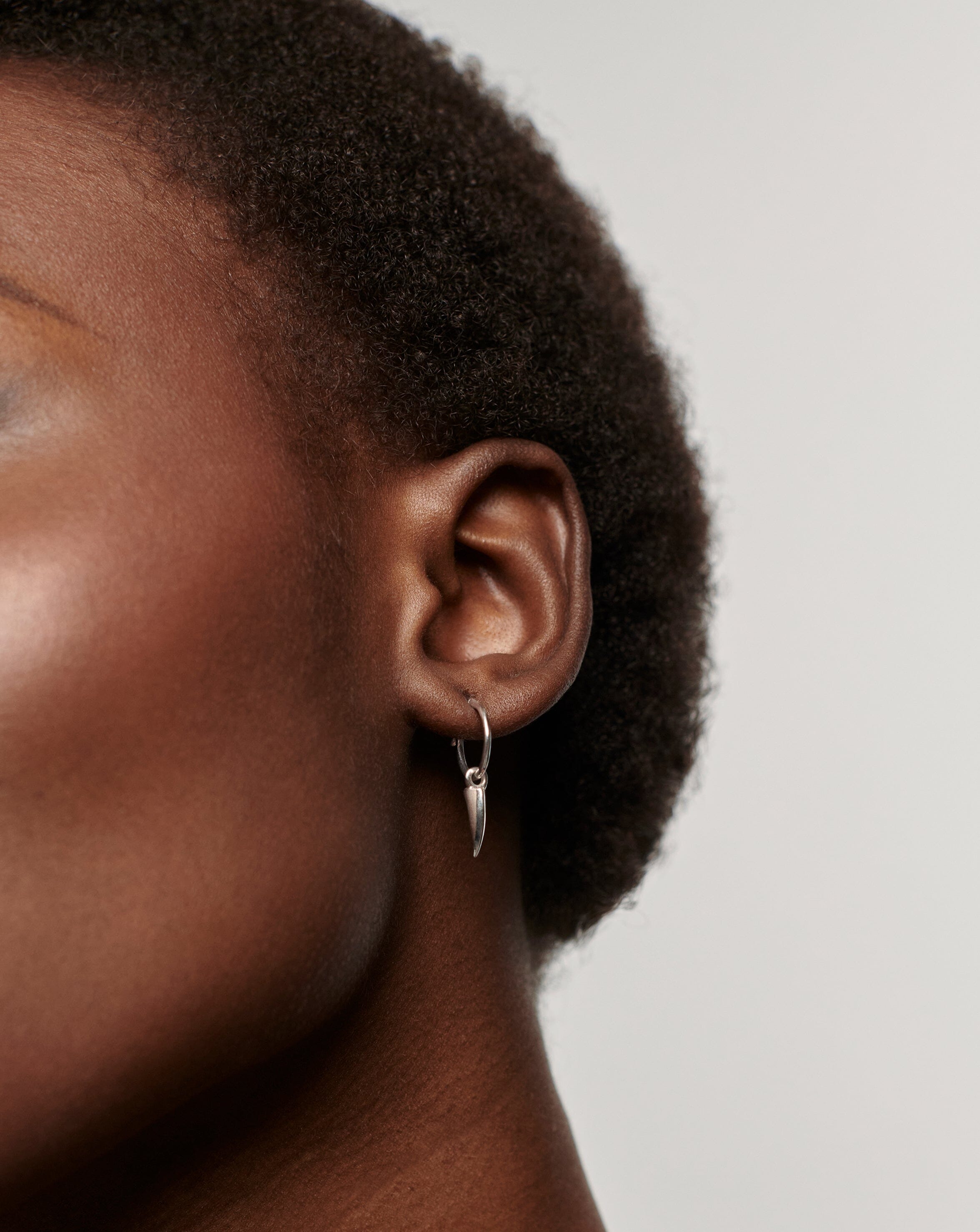 Mini Claw Charm Hoop Earrings