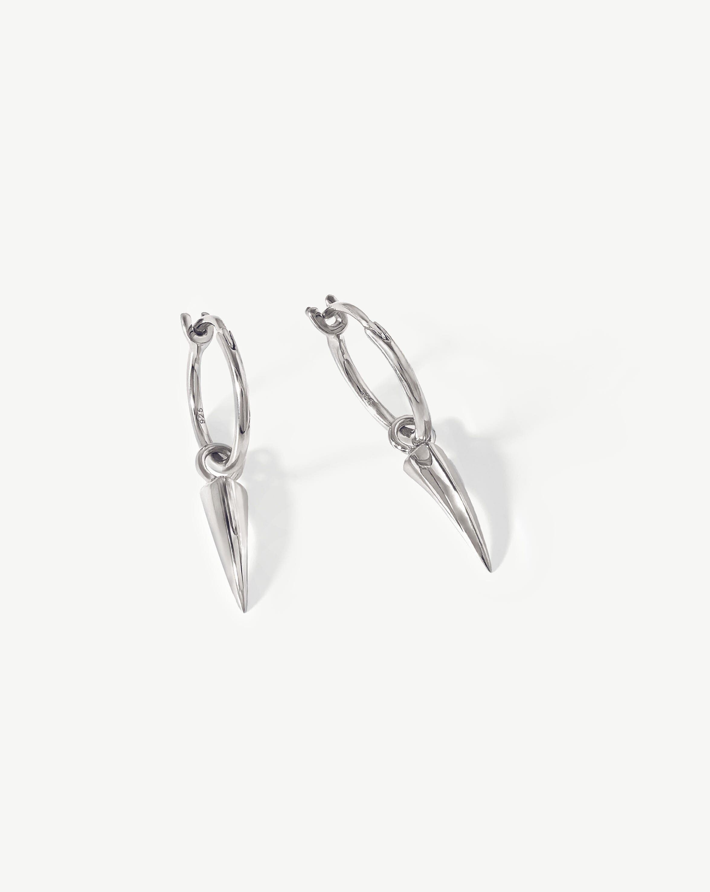 Mini Claw Charm Hoop Earrings