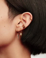 Mini Claw Charm Hoop Earrings