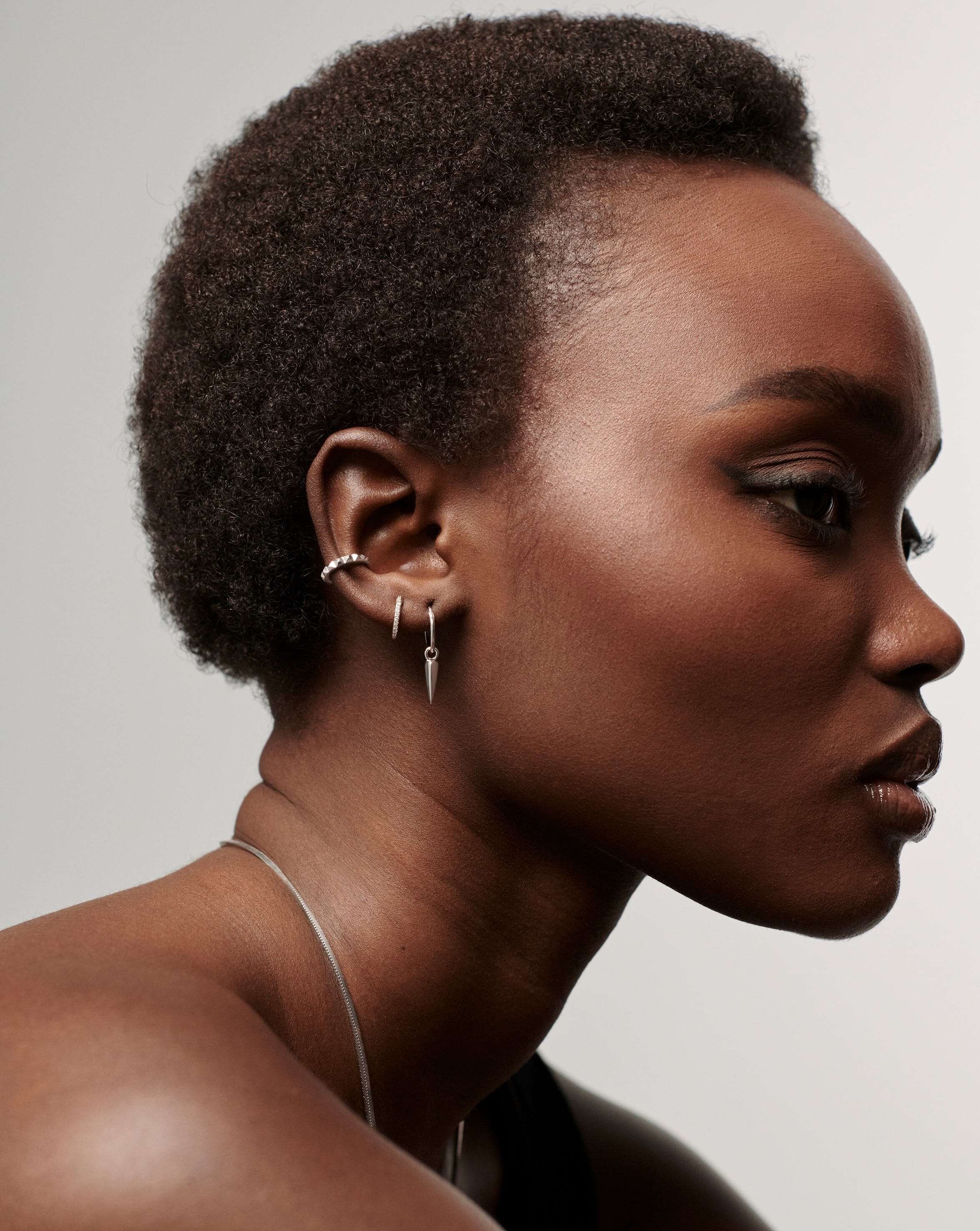 Mini Claw Charm Hoop Earrings