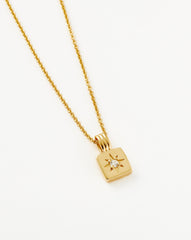 Mini Star Ridge Pendant Necklace | 18k Gold Vermeil