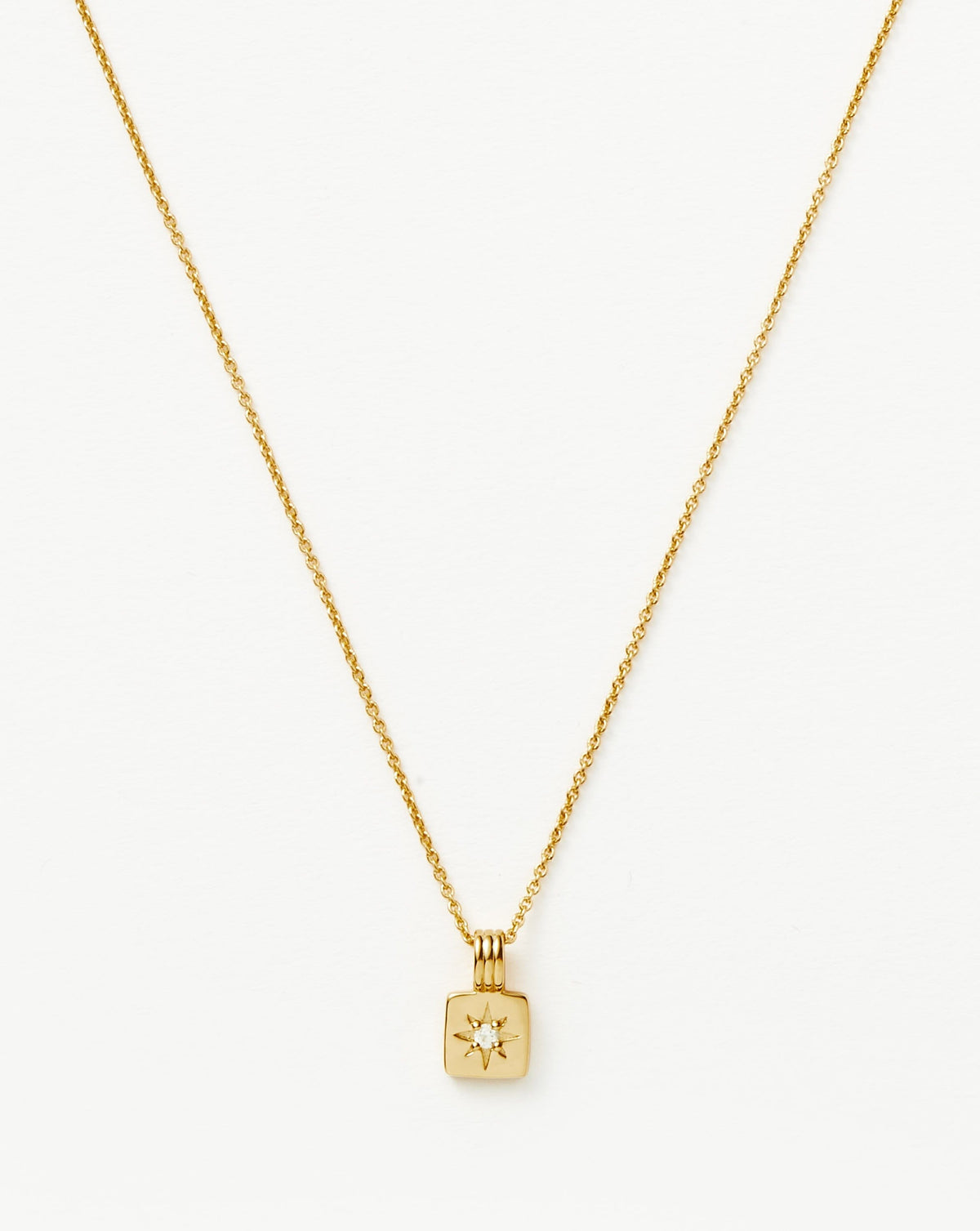 Mini Star Ridge Pendant Necklace | 18k Gold Vermeil