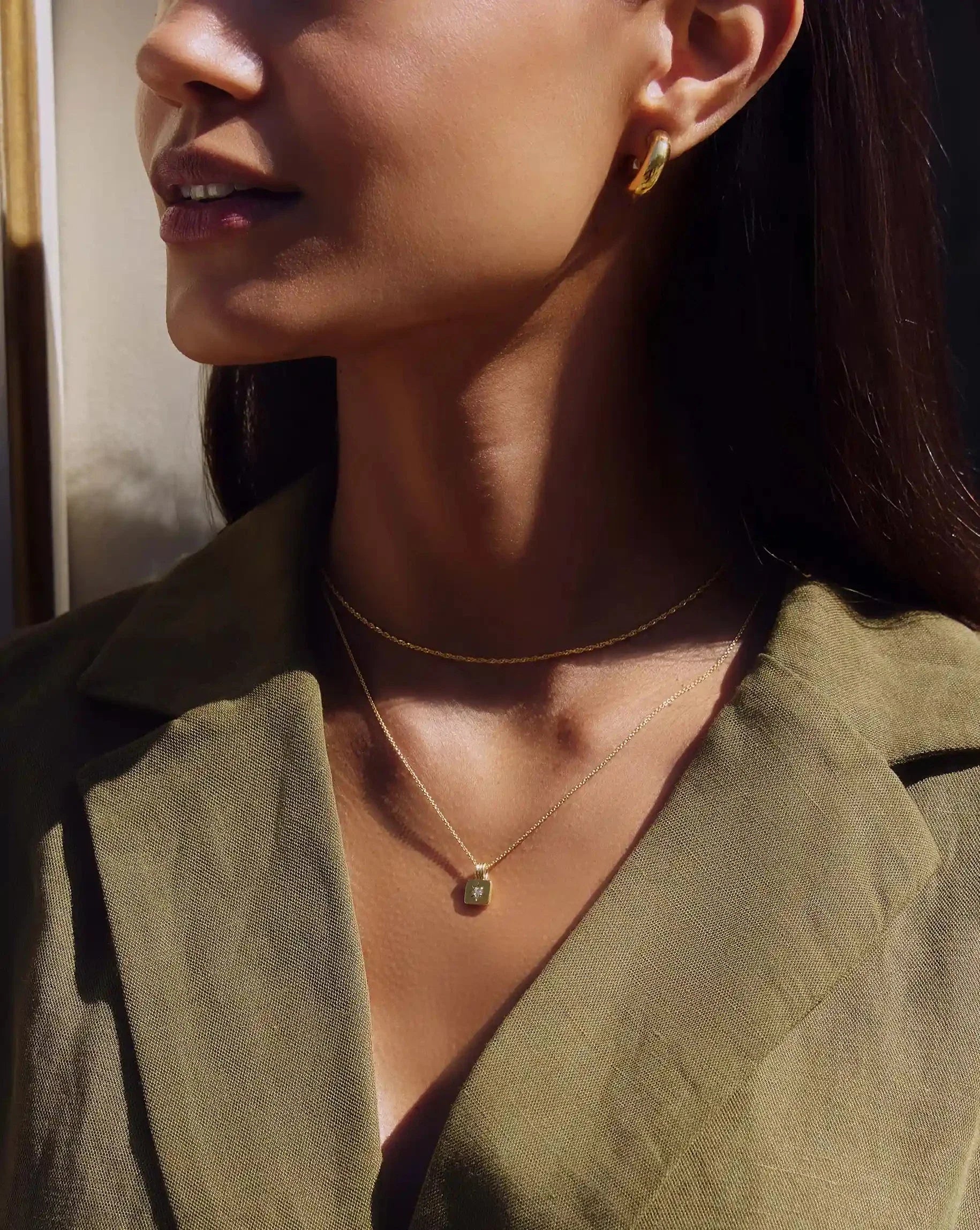 Mini Star Ridge Pendant Necklace | 18k Gold Vermeil