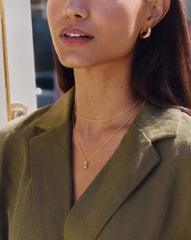 Mini Star Ridge Pendant Necklace | 18k Gold Vermeil