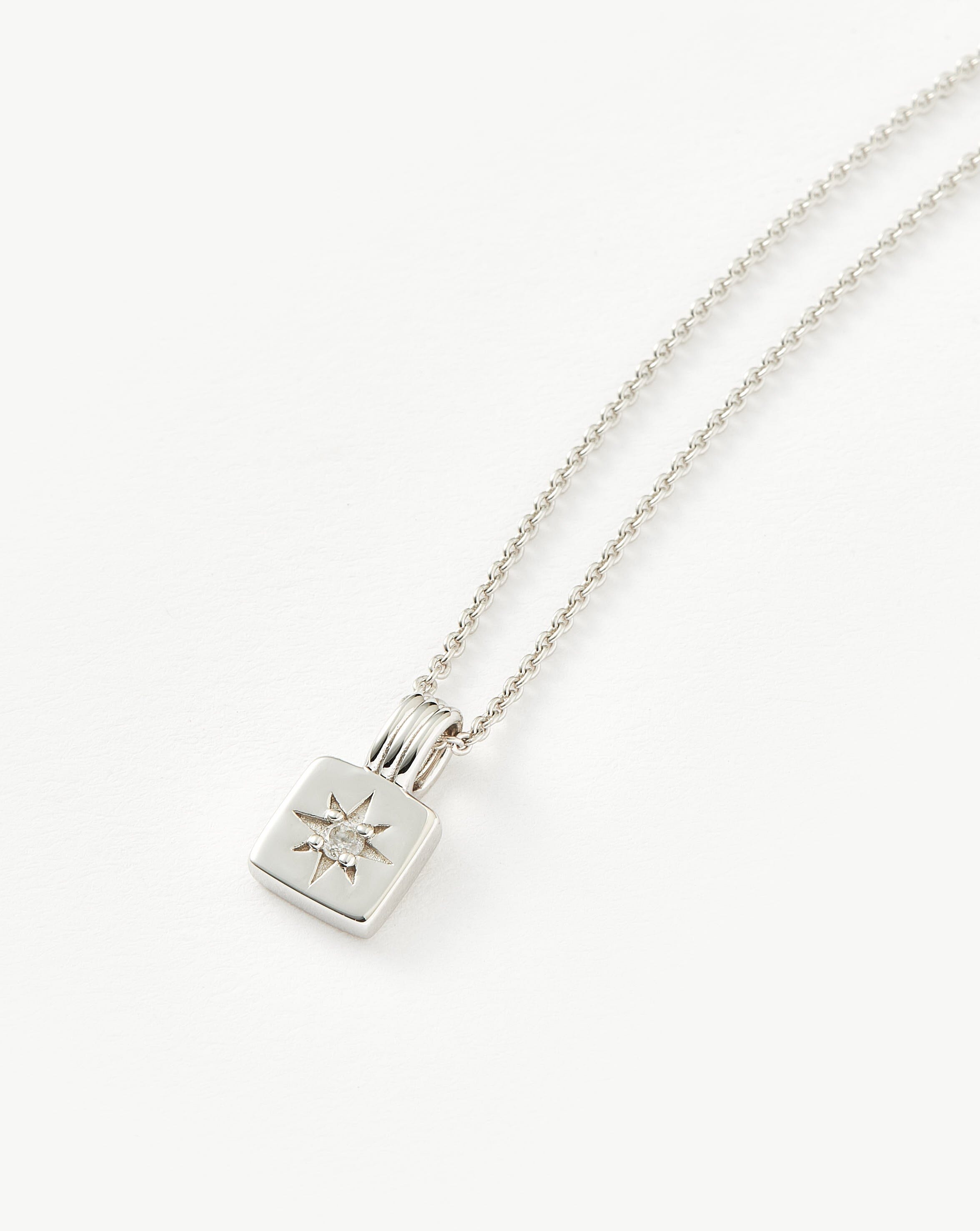 Mini Star Ridge Pendant Necklace | Sterling Silver