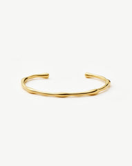 Molten Cuff Bracelet | 18k Gold Plated
