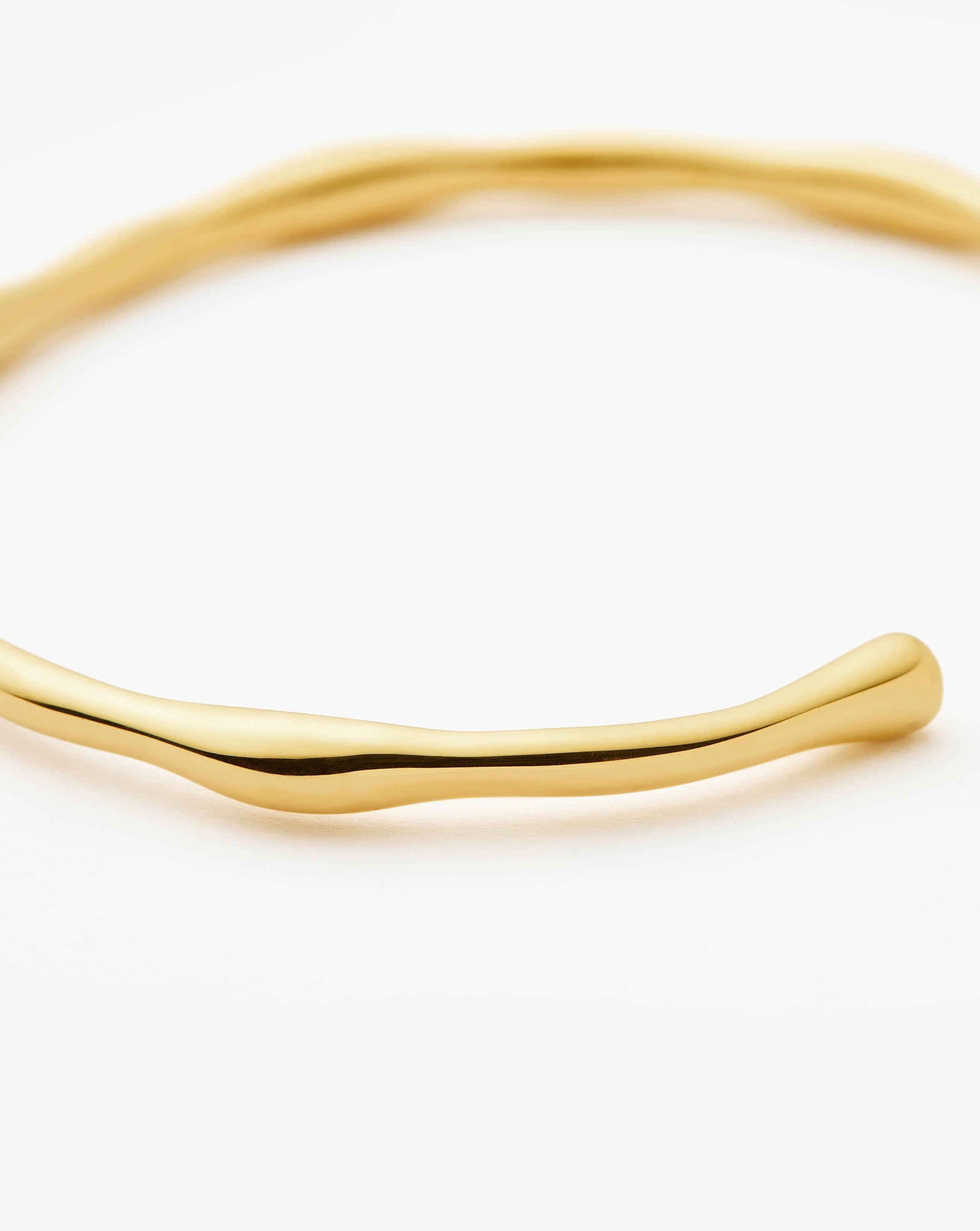 Molten Cuff Bracelet | 18k Gold Plated