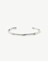 Molten Cuff Bracelet | Silver Plated