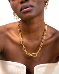 Molten Twisted Infinity Chain Necklace