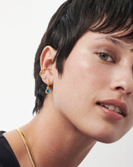 Pave Initial Single Stud Earring - Initial A | 18k Gold Vermeil/Cubic Zirconia