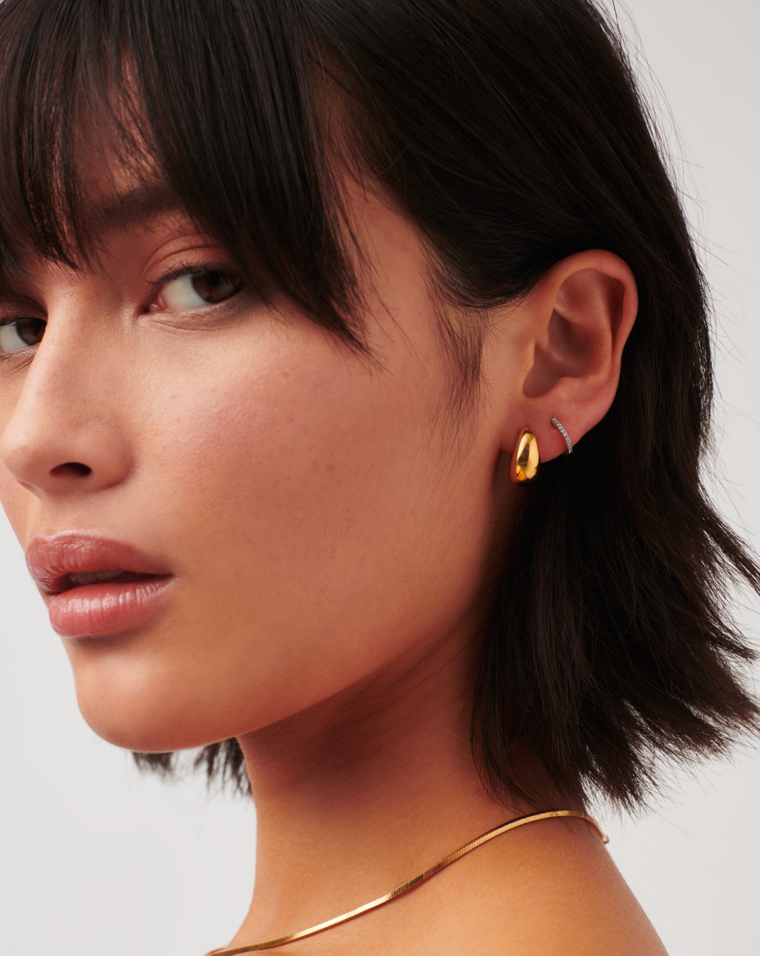 Savi Dome Mini Hoop Earrings